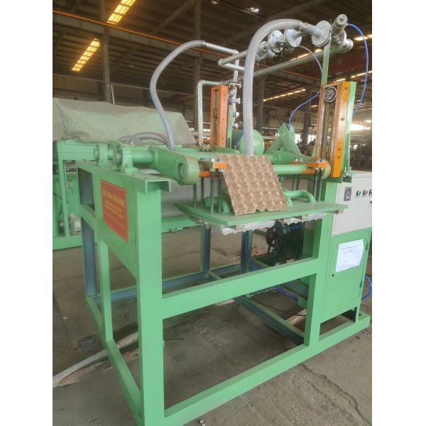 Low Capacity 700pcs Egg Carton Making Machine Two Moulds With CE Certification