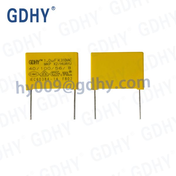 Plastic Shell Encapsulation Polypropylene X2 Capacitor 1.0uF 10% 310VAC
