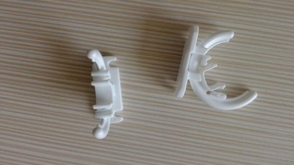Pc Clip Plastic Molded Parts , Insert Molded Parts High Accuracy Strong Strength