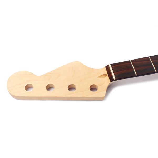 Madeira de bordo 5 cordas baixo elétrico guitarra pescoço Fingerboard 21 Frets Ajuste de cabeça