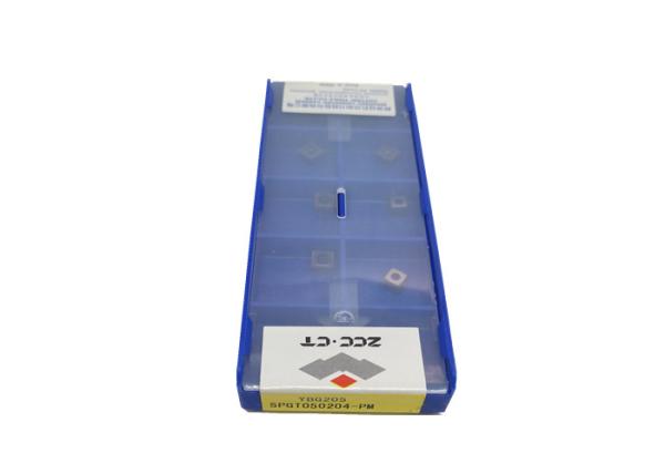 As inserções do carboneto de YBG205 ZCCCT, PVD revestiram as inserções SPGT050204-PM para a perfuração do metal