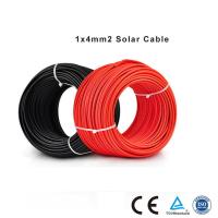 Noir à un noyau élevé ou rouge du câble électrique 6.0mm OD 4.0mm2 de conductivité électrique