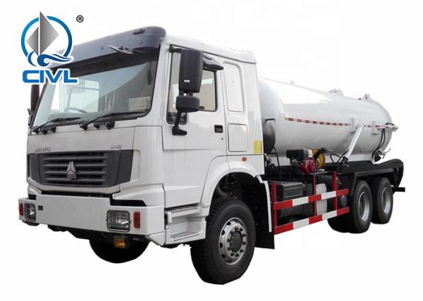 SINOTRUK Howo 6x4 18CBM Vacuum Suction Sewer Cleaning Sewage Tanker Truck Sewage Suction Truck