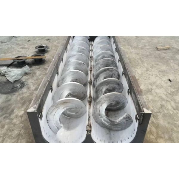 Transportador de tornillo de pellets sin eje de acero inoxidable Sinfín espiral de cemento