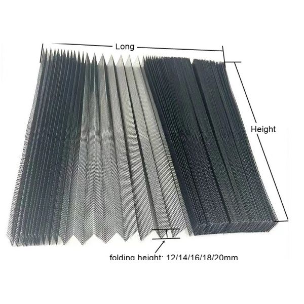 ヨーロッパの設計18x16ははえスクリーンの網ポリエステルをプリーツをつけた