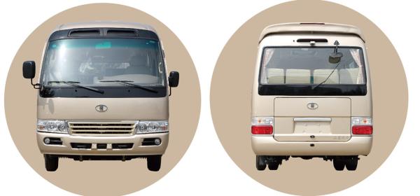 Right Hand Drive Vehicle 25 Seater Minibus 2+2 Layout With Air Conditioner