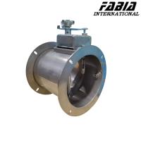 Válvula de borboleta industrial de aço inoxidável Válvula de ar manual para flange de grande diâmetro