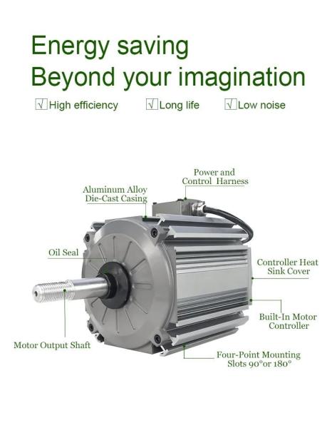 2000w Industrial Electric Motors Permanent Magnet DC Motor Industrial Fan