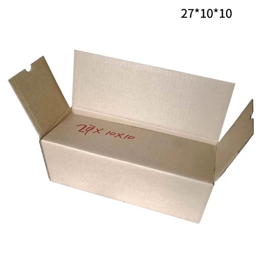 Cuboid коробка доставки 9cmx9cmx27cm мебели коробок Kraft бумажная рифленая