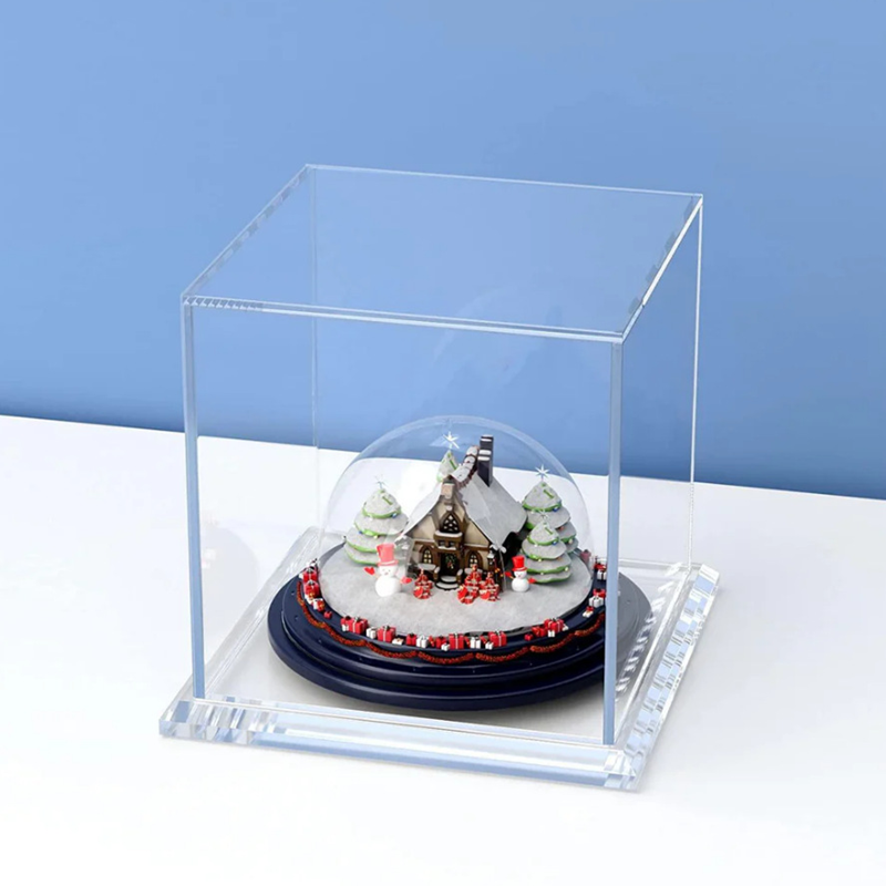 Transparent 3MM Plexiglass Display Case Showcase Box For Figurine Collections