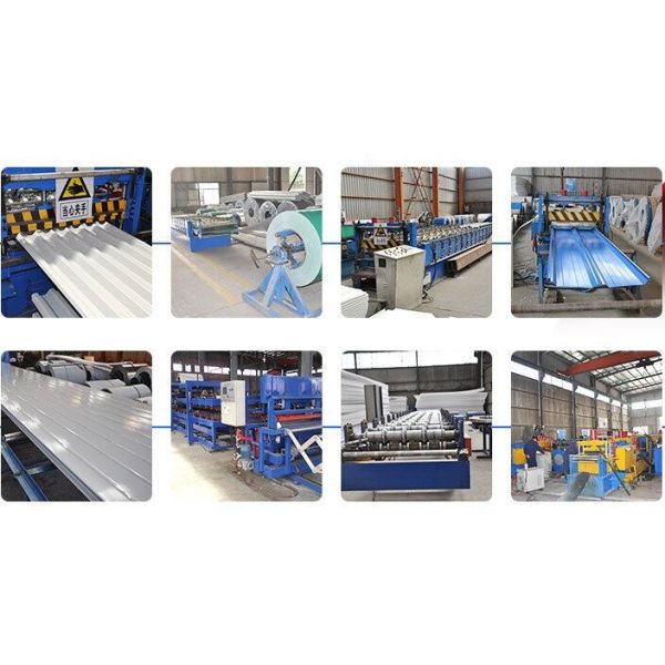 0.15-0.8mm T Тип предварительно окрашенный кровельный лист Цинковый гофрированный кровельный лист