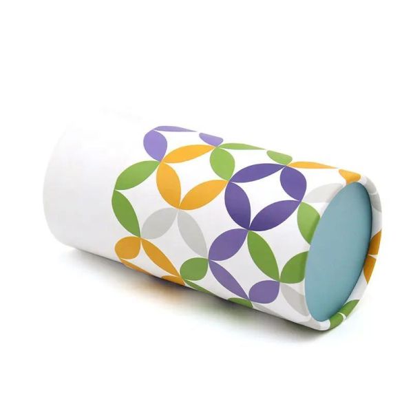 Cute Fancy Art Paper Cans Packaging Corrugated Cylinder Paper Tube Packaging Box