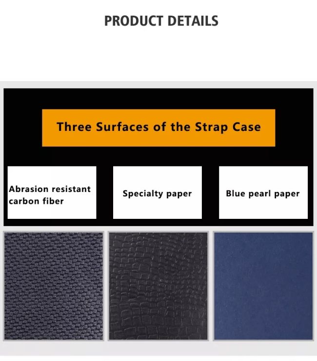 упаковка подарка коробки дозора прямоугольника 52g коробки дозора PU 15.7cm кожаная