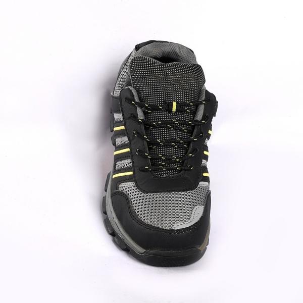 Slip Resistant Unisex Leather Mesh Low Cut Safety Shoes Rubber Work Boots Footwear Comfortable EVA Insole