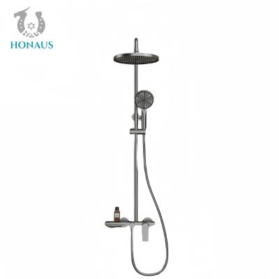 Exposed Valve Showers Best Brass Body White Gold Premium Ceramic Core Luxury Hotel