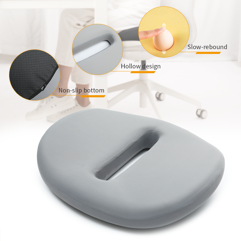 Non Slip Orthopedic Coccyx Seat Cushion for Pain Relief and Improved Spinal Alignment
