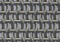 Largura da fachada 16ft de Mesh Fabric Crimped Metal Screen do metal SS304 flexível