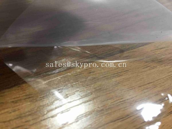Nature / Transparent Silicone Rubber Sheet Roll With Protective Film Commercial