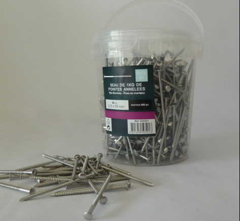 Checkered ногти плоской головки SS304, неубедительный хвостовик 4 пригвождают 3,5 X 45MM