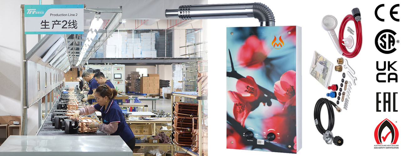 Tempered Glass Panel 12 Liter Gas Water Heater Flue Type Elegant Home Format