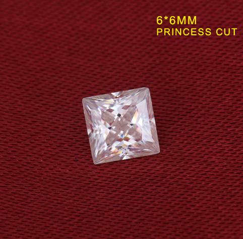 Genuine Loose Diamond Moissanite 1 Carat Moissanite Fancy Cut 6 Mm Super White