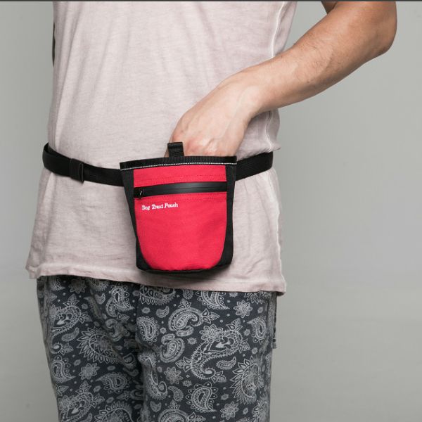 Sac pour chiens et animaux de compagnie Entraînement à la marche Hip Fanny Pack avec distributeur et chiens de tissu