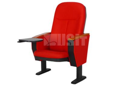 Confortable Red Color Padded Church Chairs Center To Center 580mm Size