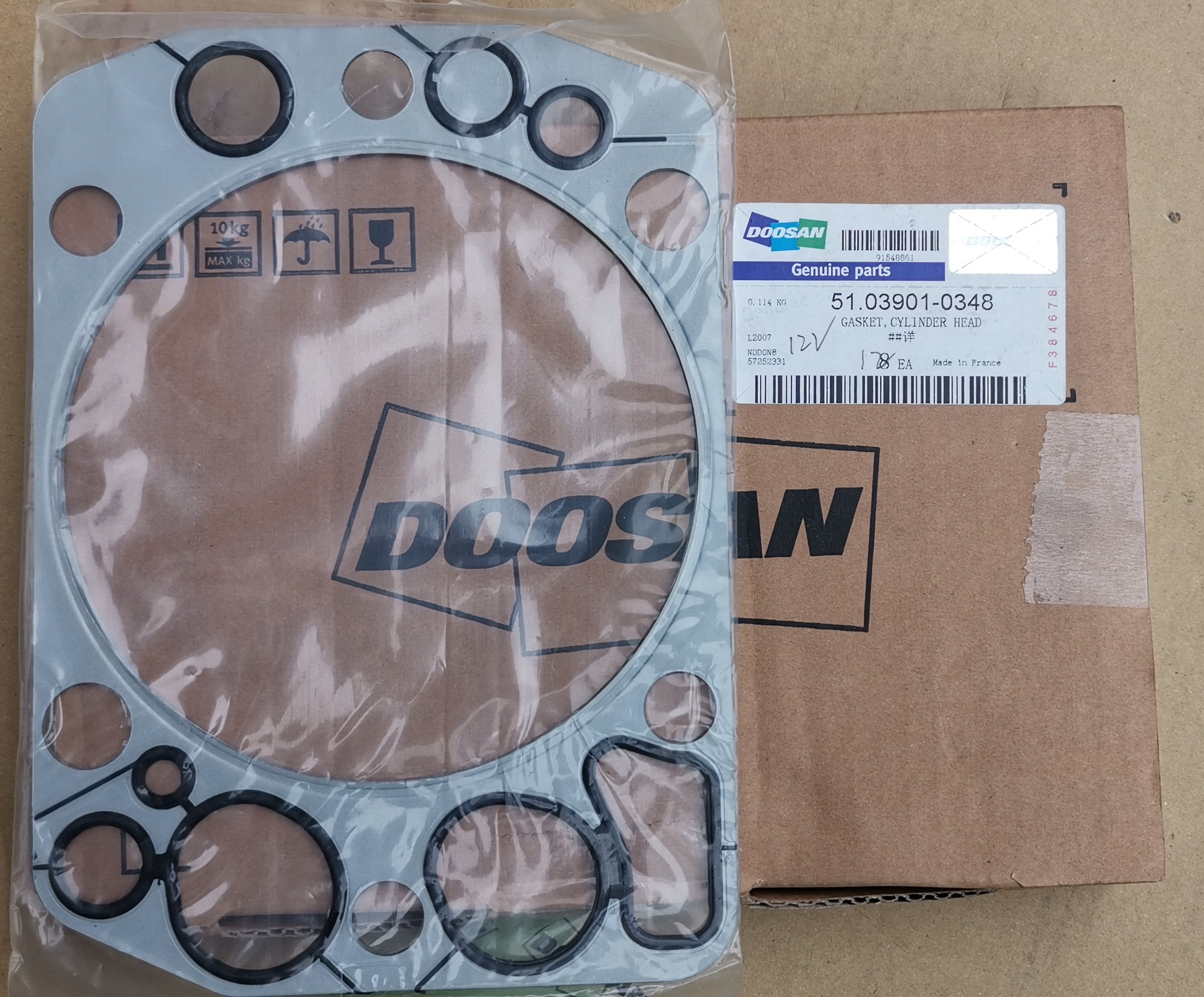 Набивка 51.03901-0348 водяной помпы 400921-00021 двигателя Doosan P222LE