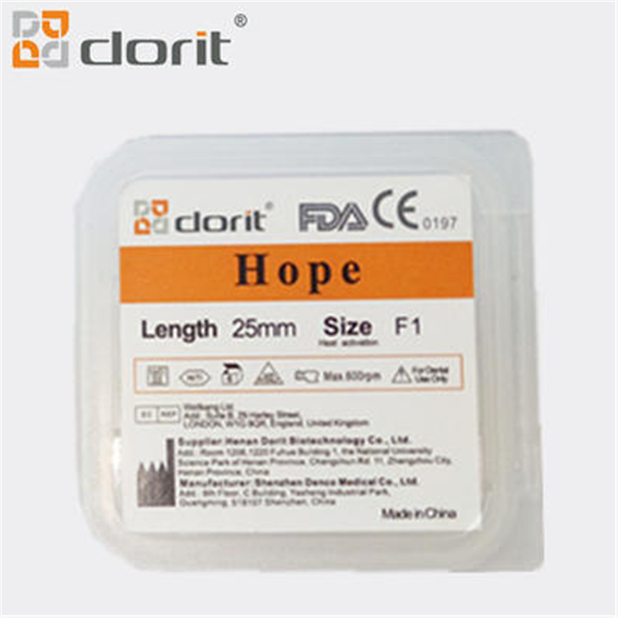 Файлы канала желтого корня ODM 25mm OEM Эндо надеются золотое F1