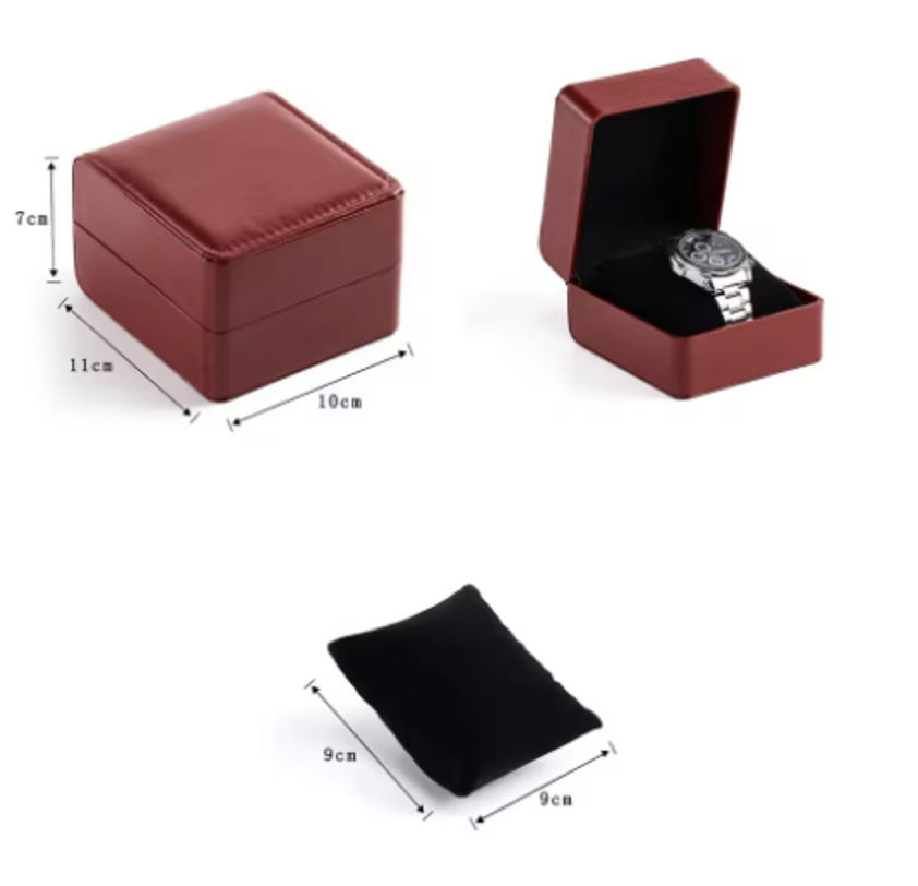 Luxury Flip PU Leather Watch Box Cases Fashion Watch Packaging Case Wholesale