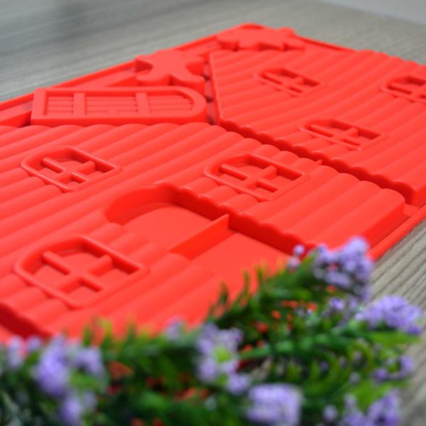 3D Silicone Baking Utensils House Shaped Square Handmade Diy Silicone Soap Mold
