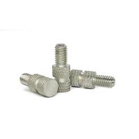 Acero CNC girado zincado para el pulgar doble tornillo de diamantes gritos antiderrapante agarre negro oxido de acabado