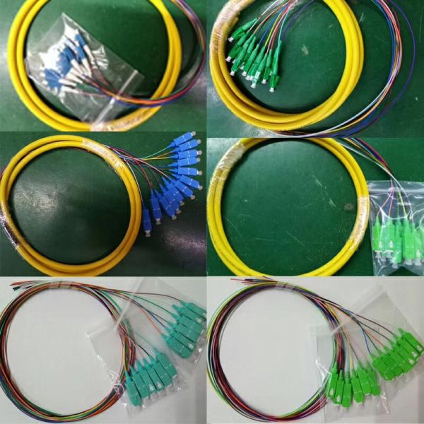 Telecom Type 9/125μM LC Apc Pigtail ,  Simplex Single Mode Pigtail UPC Polishing