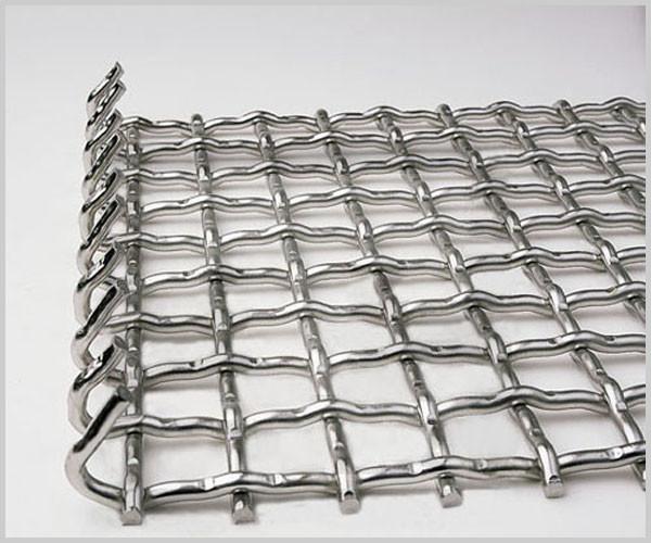 65 Manganese Steel Hooked Crimped Wire Cloth Stone Crusher Vibrating Screen Mesh