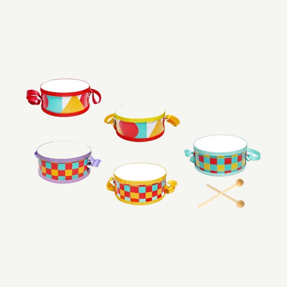 Colorful Double Sided Kids Drum with Drumsticks