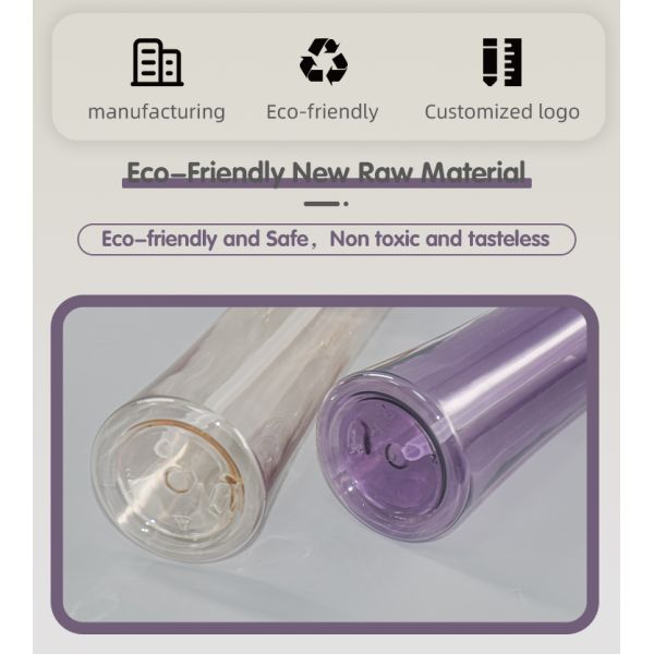 PET cleanser oil pump bottle 100ml PCR material packaging