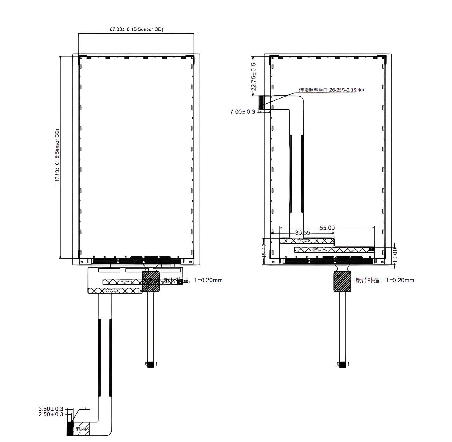 5 дюймовый TFT дисплей Производитель, портретный тип 5 дюймовый PCAP TFT дисплей