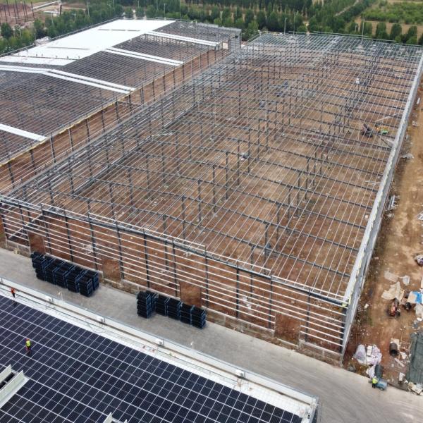 プレハブの構造の鋼鉄建築材料の倉庫ライト鉄骨フレームの構造