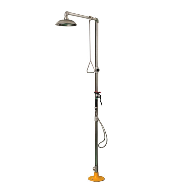 Handheld Emergency Eye Wash Shower Station 120-180L/min With Aluminum Alloy Base