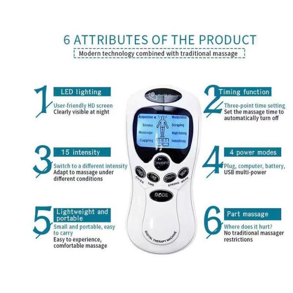 Интеллектуальный Электрический Терапевтический Массажер Силиконовый EMS Физиотерапевтический Массажер Машина