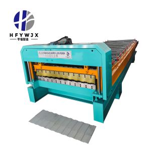 C8 Trapezoidal Roll Forming Machine with PLC Control System for High Speed 35m/min Metal Sheet Equipment 0.3-0.8mm Thickness
