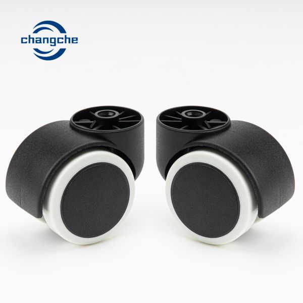 Black Nylon Swivel Stem Office Chair Castor Wheels Replacement 50mm