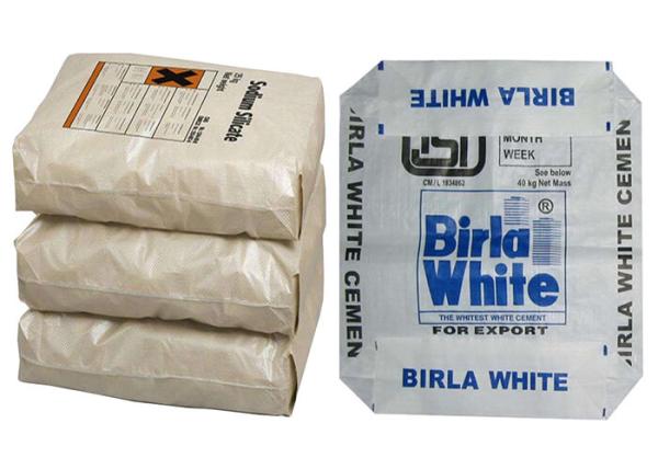 Matt / Gloss laminated woven sacks With Block Bottom 50Kg Resealable