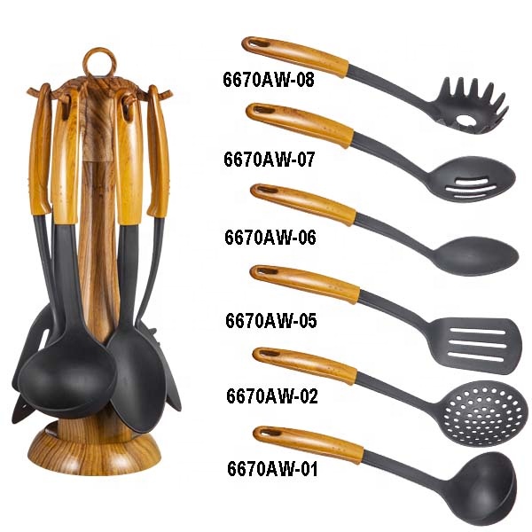 FOB PORT Ningbo Sustainable Dining Set Kitchen Accessories with Stainless Steel Tools
