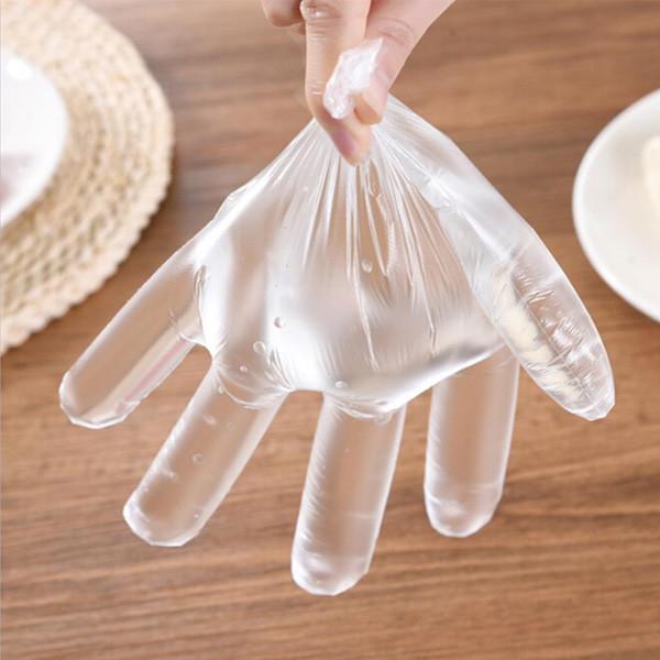 Disposable Clear Polythene Gloves PE Food Gloves Powder Free , Food Prep Handling Gloves