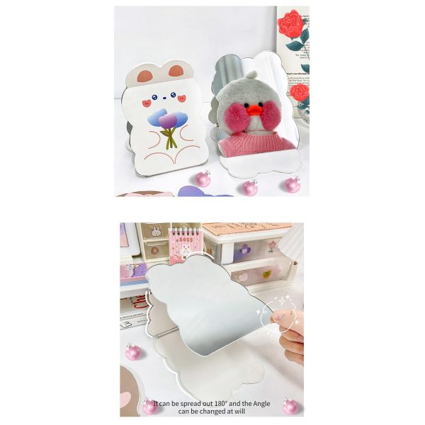 Дополнительный логотип складной макияж складной макияж милый путешественник косметический суеверие зеркало для и логотип