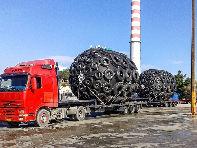 2000х3500мм 50кпа Йокахама фендер с цепью и сетью для шин поставки из Китая