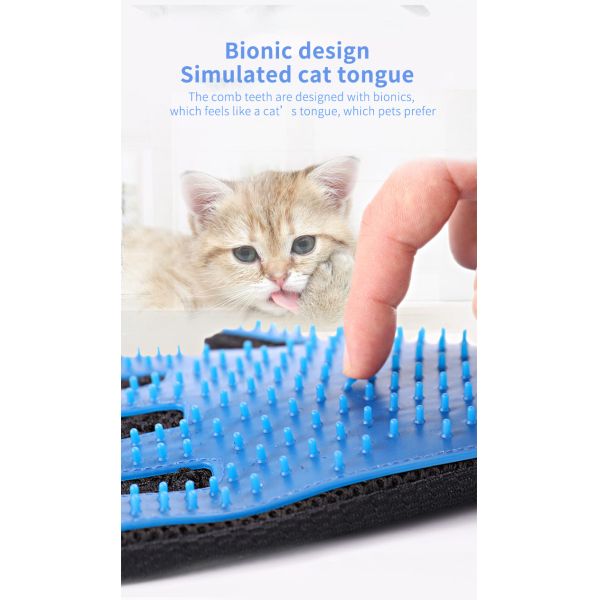 Pequeño Mediano Gran Retirador de pelo para mascotas Mitt Deshedding Guantes de aseo para perros para bañarse