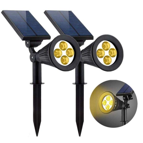 Modern Outdoor Luminaires Portable Led Solar Garden Color Changing Spotlight Supply IP65
