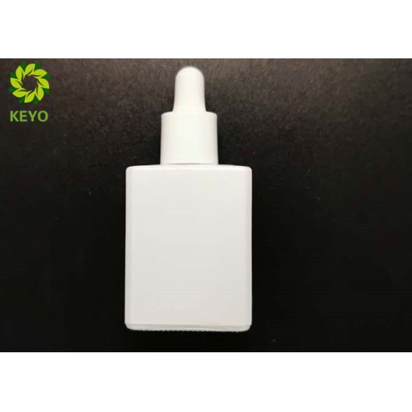 0.5OZ Glossy White Glass Small Essential Oil Bottles With Rubber Dropper